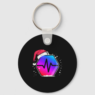 Pulsechain plommon till Måne Santa Pappa jul Nyckelring