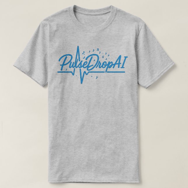 PulseDropAI – Lo-Fi Gear for Dreamers & Beatmakers T Shirt (Design framsida)