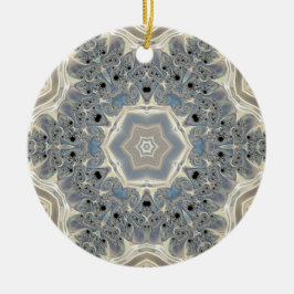 Pulsen på en Fractal Dream Julgransprydnad Keramik