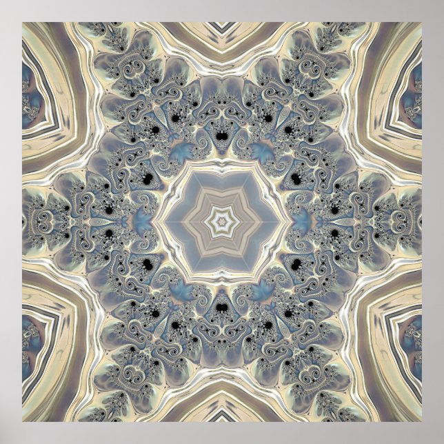 Pulsen på en Fractal Dream Poster (Framsidan)