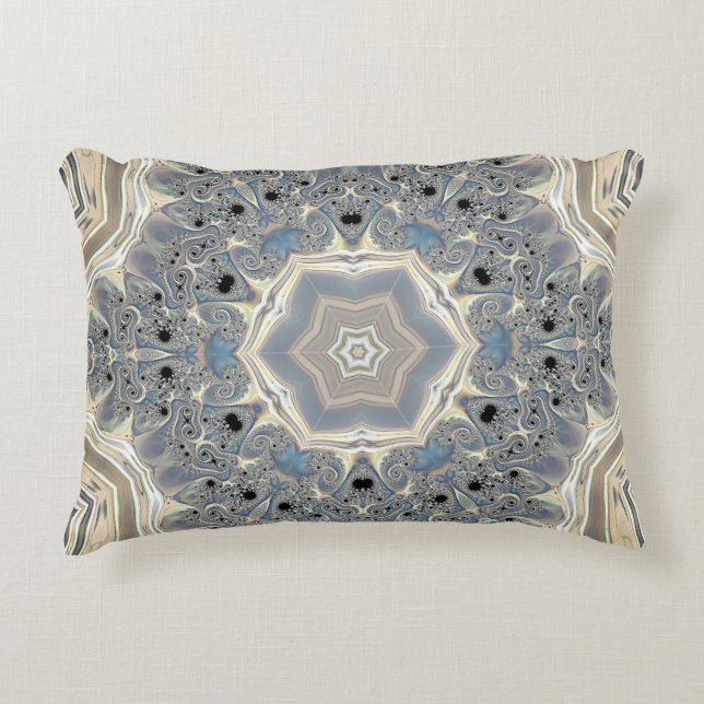 Pulsen på en Fractal Dream Prydnadskudde (Framsidan)