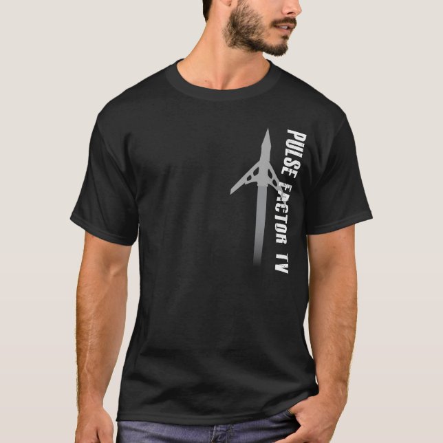 Pulsera dela upp i faktorer den utvidgbara TV:N T-shirt (Framsida)