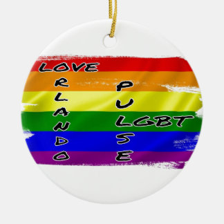 Pulsera LGBT-flaggaprydnaden Julgransprydnad Keramik