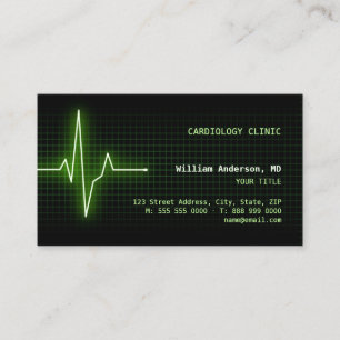 Pulsera visitkorten för hjärtslaget ECG Visitkort