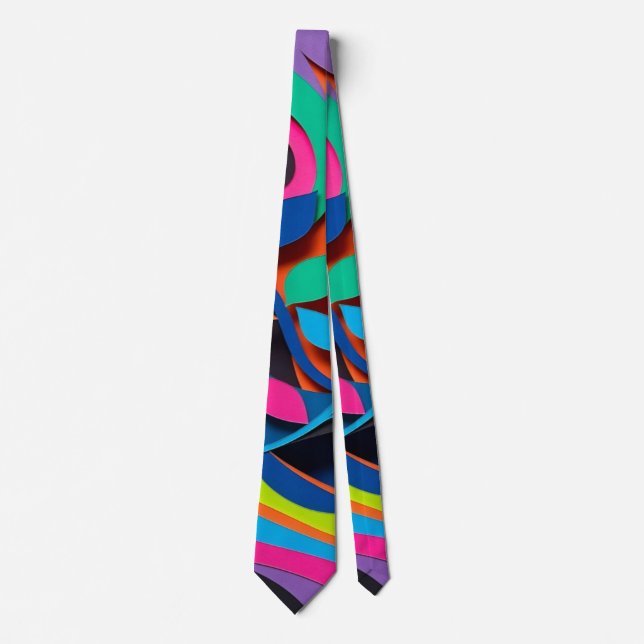 Pulserande blad våg harmoni slips (Framsida)