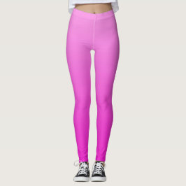 Pulserande elektrisk sommar het rosa doppad ombré leggings