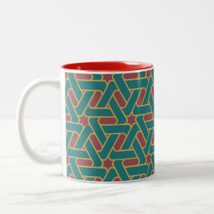 pulserande kaffe mugg, färglöst Mönster Två-Tonad Mugg