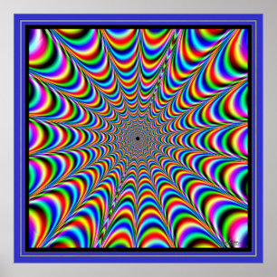 Pulserande Spindelnät av Färg Poster