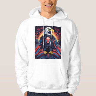 pulserande t-shirt-design med en amerikansk örl hoodie