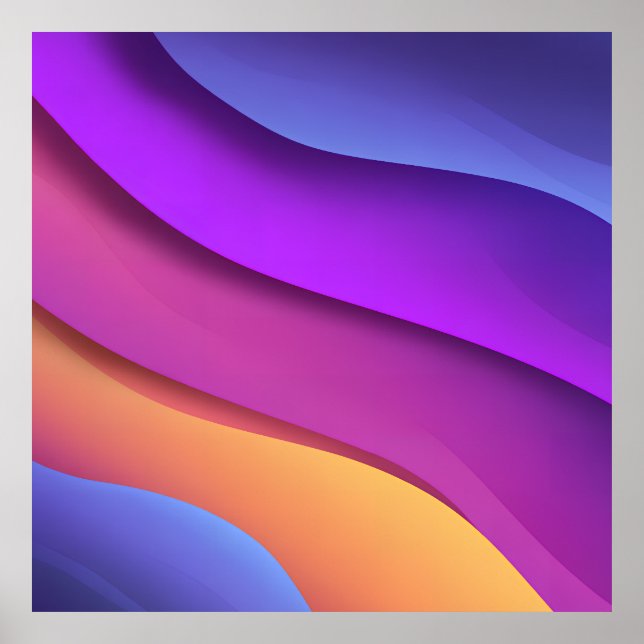 Pulserande våggradient poster (Framsidan)