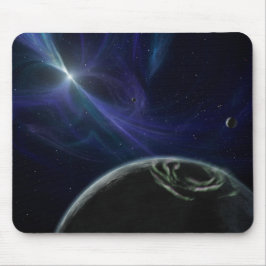 Pulsor och planet i omloppet Mousepad Musmatta