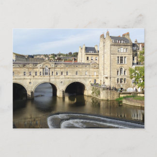 Pulteney Bridge och River Avon, Bath, England Vykort