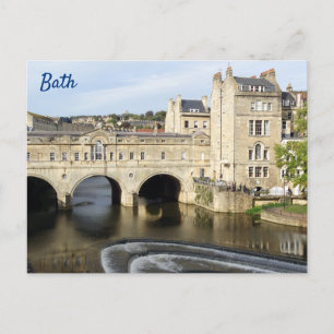 Pulteney Bridge och River Avon, Bath, England Vykort