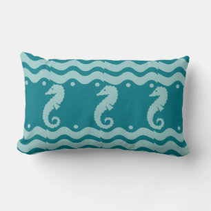 Pulvblått SEAHORSE Lumbarkudde