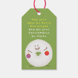 Pulver av socker Donut-jul Presentetikett