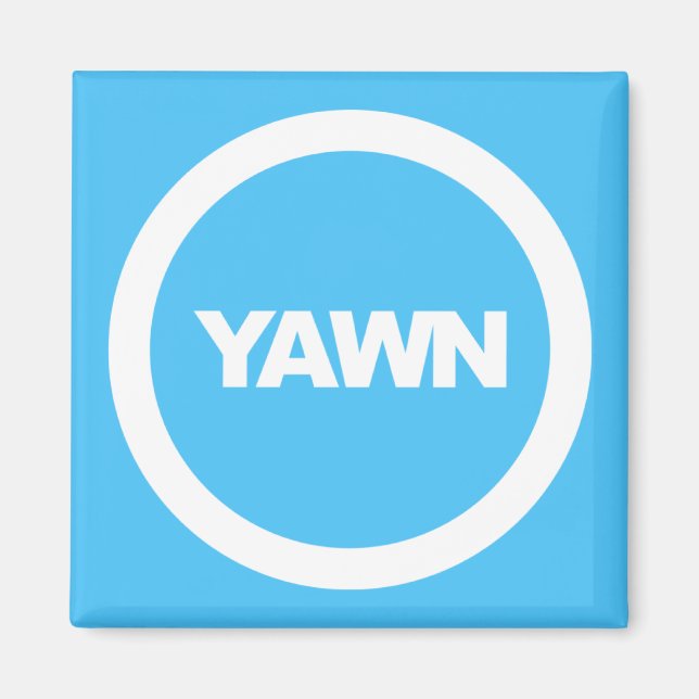 Pulver Blue Dorm Fridge Magnet (Framsidan)