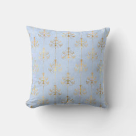 Pulver Blue Guld Chandelier Modern cushion Kudde