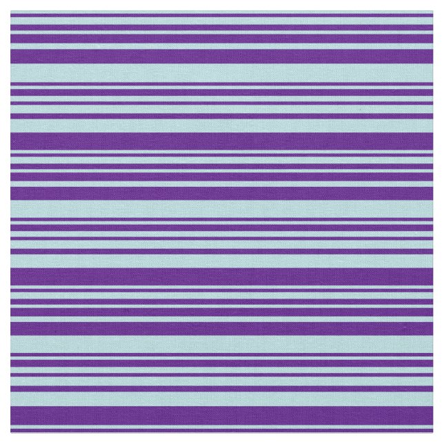 Pulver Blue & Indigo Färgad Linjer Tyg (Närbild)