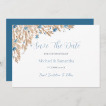 Pulver Blue Land Fält Bröllop