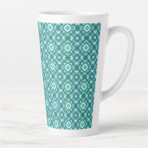 Pulver Blue Lattice Latte Mugg