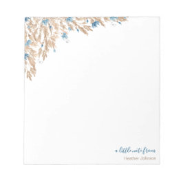 Pulver Blue Maj Flower Fält Anpassningsbar Anteckningsblock