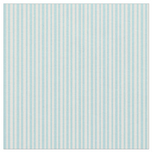 Pulver Blue & White Färgad Linjer Mönster Tyg