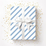 Pulver Blue White Rand Mönster Presentpapper<br><div class="desc">Pulver Blue White Rand Mönster Wrapping Papper</div>
