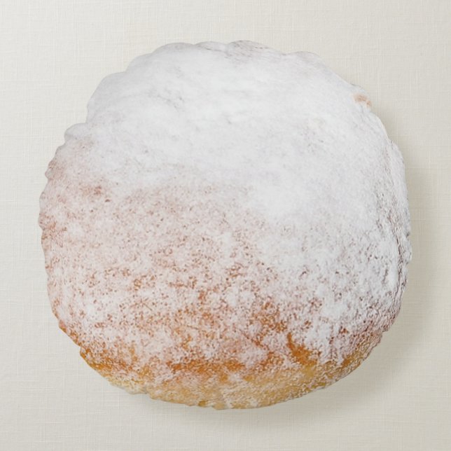 Pulver från Donut Round Dekorativ kudde (Framsidan)