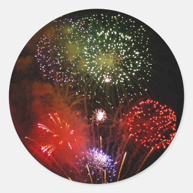 pulver himlar runt klistermärke (Framsida)