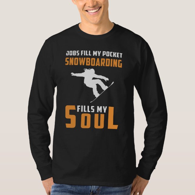Pulver och välstånd: Snowboarding Passion Tee - Ri (Framsida)