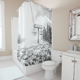 Pulver på Backe // Svart och vitt Skilift