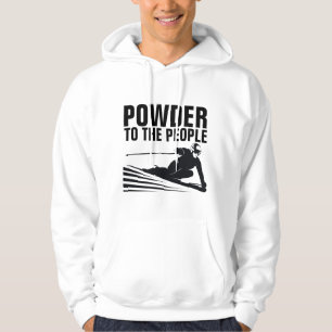 PULVER TILL FOLKET SKIDÅKNING SNÖ SKIDOR T-Shirts Hoodie