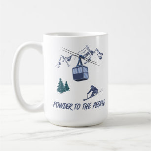 Pulver till People Ski Resort Kaffemugg