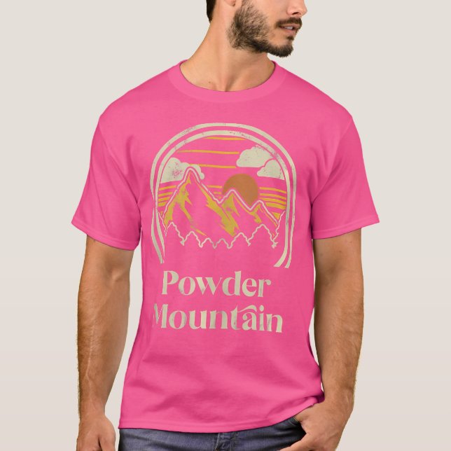Pulverbergsberg UTAH HÄMTAR UTOMHUS T Shirt (Framsida)