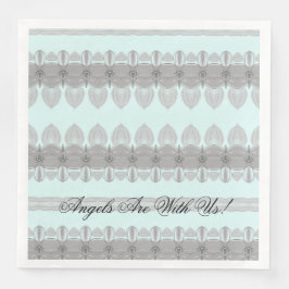 Pulverblått och grått pappersservett