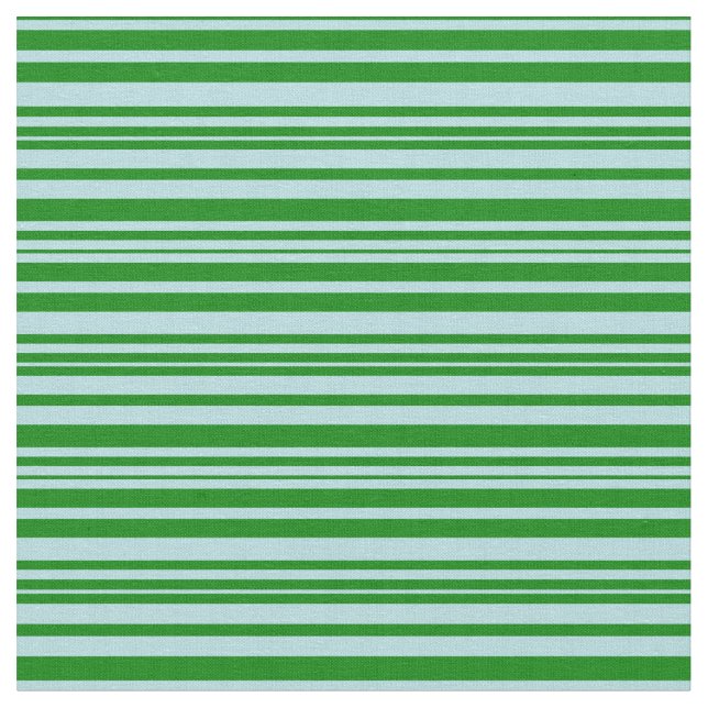 Pulverblått och Grönt Färgad Rand Tyg (Närbild)