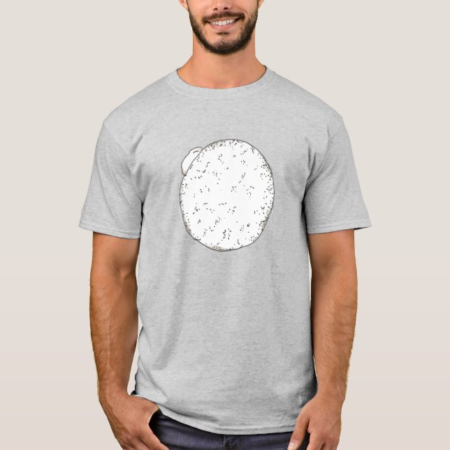 Pulveriserad Cream-Filled Donut Doughnut Shirt T (Framsida)