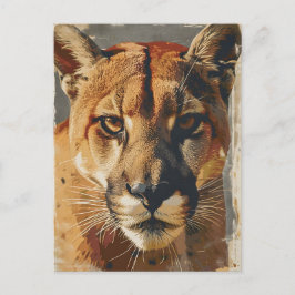 Puma Bergslöwe vintage Vykort