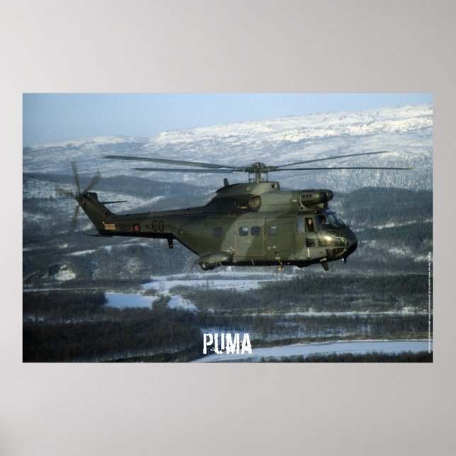 Puma helikopter poster (Framsidan)