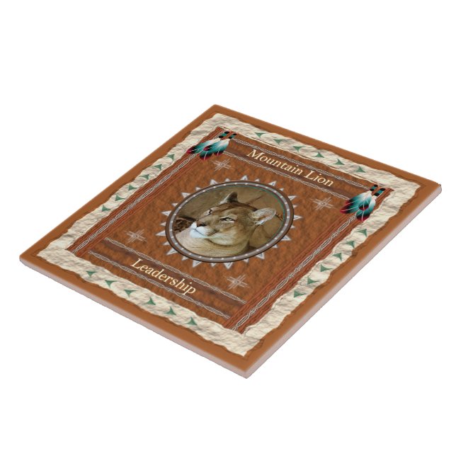 Puma - keramiskt Ledarskap belägger med tegel Kakelplatta (Sidan)