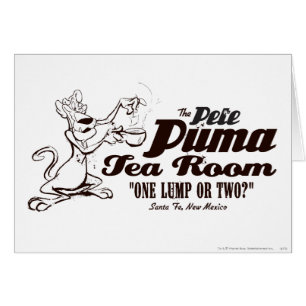 Puma Pete Tea Room Hälsningskort