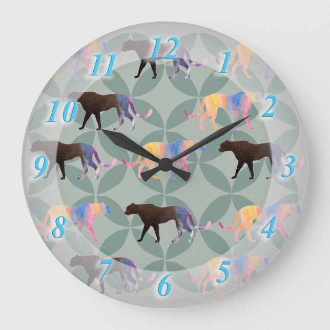 Puma Puma Tigers vilda djur  Stor Klocka (Framsida)