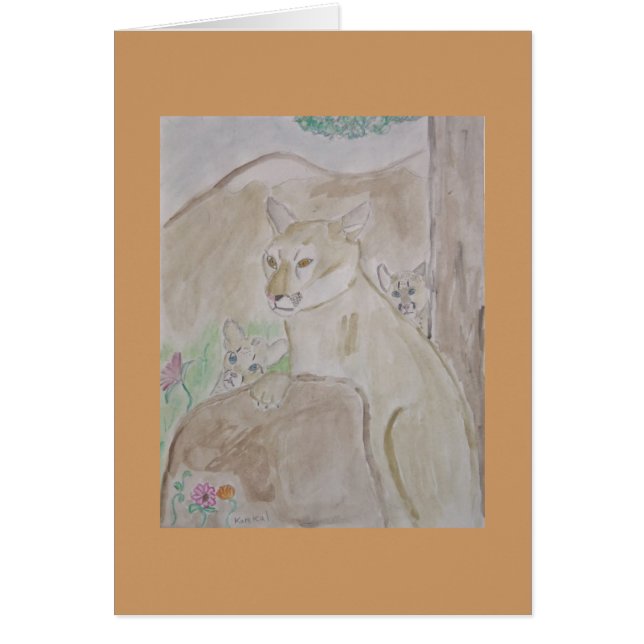 pumafamilj OBS kort (Framsidan)