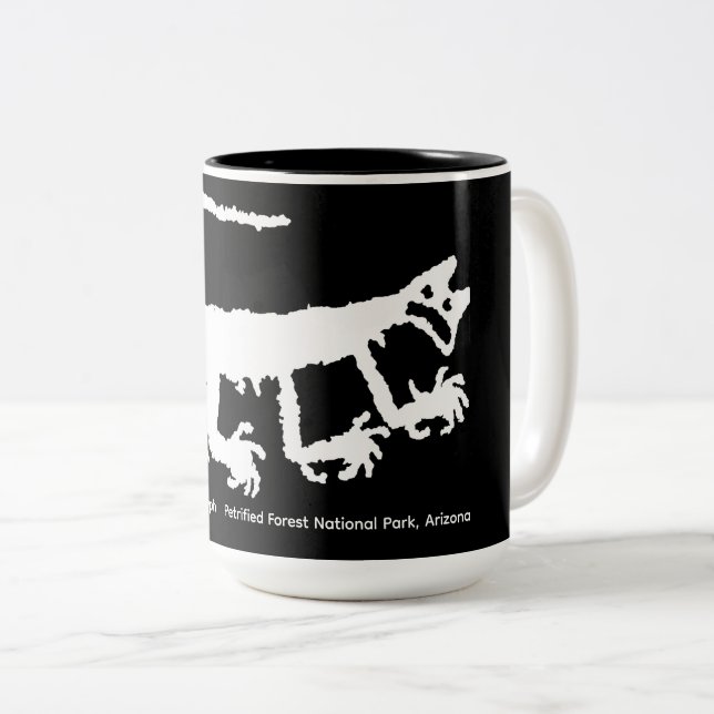 Pumaklippteckning Två-Tonad Mugg (Framsida höger)