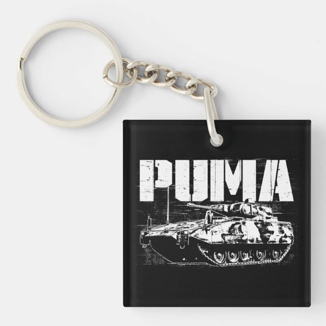 Puman (IFV) kvadrerar (tvåsidiga) Keychain (Framsidan)
