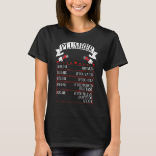 Pumber Timrate extra Charges VS-rörledningar för r T Shirt