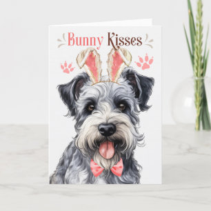 Pumi Hund i Bunny Öron för Påsk Helgkort
