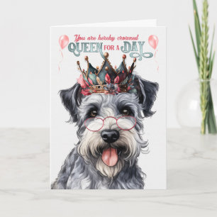 Pumi Hund Queen for Day Funny Birthday Kort