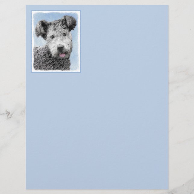 Pumi-målning - Cute Original Hund Art (Framsida)