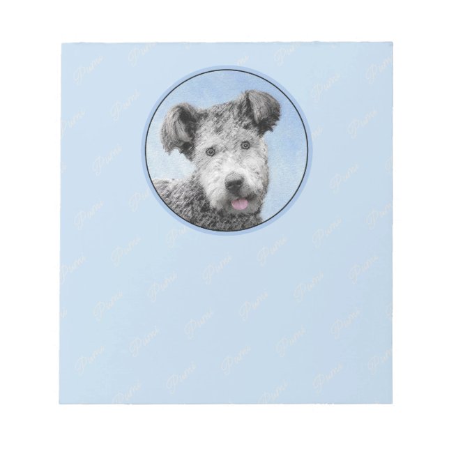 Pumi-målning - Cute Original Hund Art Anteckningsblock (Framsida)